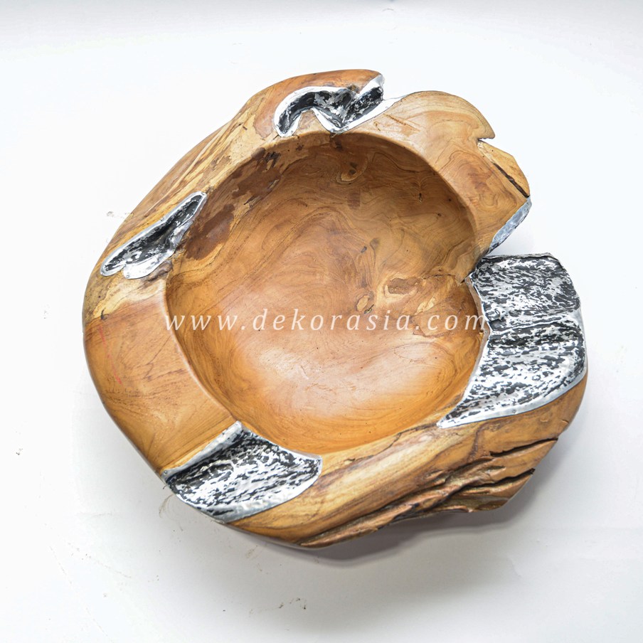 Wooden and Cooper Decorative Bowl